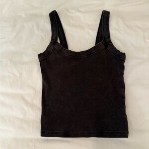 EST.PAC 1980 Classic Black Women's Cropped Tank Top